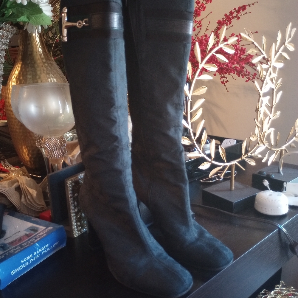 Gucci Monogram Boots